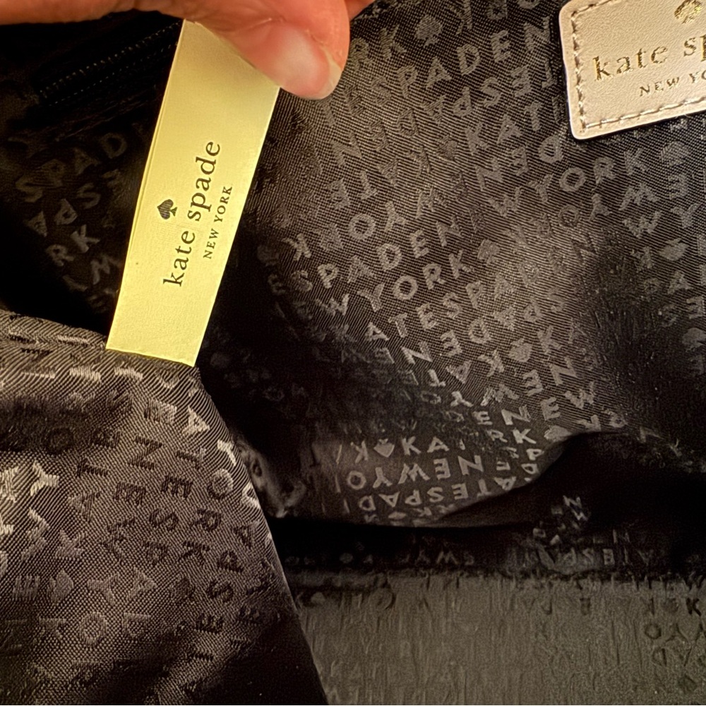 Kate Spade Tan and Black Structured Tote - Picture 5 of 9